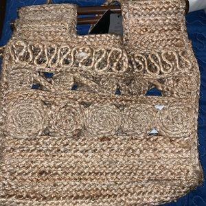 Woven mango handbag